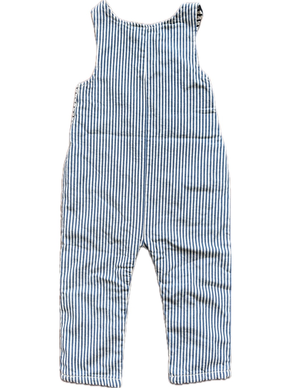 Baby Boden Striped Puffin Appliqué Overalls - Blue & White 2-3Y 98cm - Picture 2 of 4